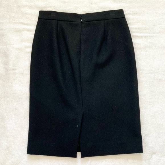 J. Crew Double-Serge Wool Black Pencil Skirt - Picture 7 of 12